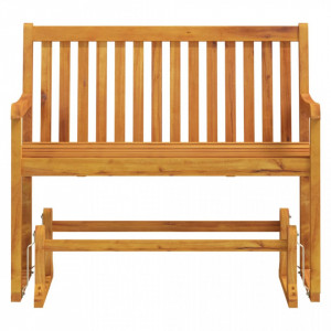 Bancă balansoar de grădină, 110 cm, lemn masiv acacia - V316608V - Img 3