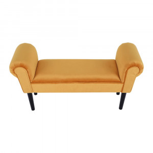 Bancă, băncuţă catifea galbenă, 100 cm - TP230606 - Img 10