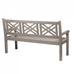 Bancă, băncuță de grădină, gri, 150 cm - TP277764 - Img 8