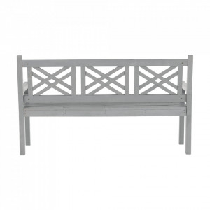 Bancă, băncuță de grădină, gri, 150 cm - TP277764 - Img 20