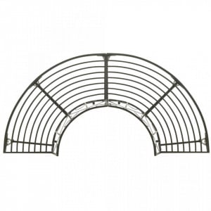 Bancă de copac semicirculară pentru grădină, 160 cm, oțel - V313034V - Img 3