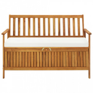 Banca de depozitare gradina 120x63x84 cm lemn masiv salcam XL - V44126V - Img 3