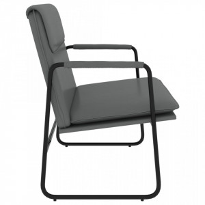 Bancă, gri, 100x64x80 cm, piele ecologică - V351369V - Img 4