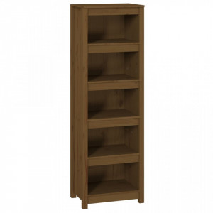 Bibliotecă, maro miere, 50x35x154 cm, lemn masiv de pin - V821717V