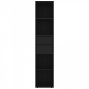 Biblioteca, negru, 36 x 30 x 171 cm, PAL - V802868V - Img 4