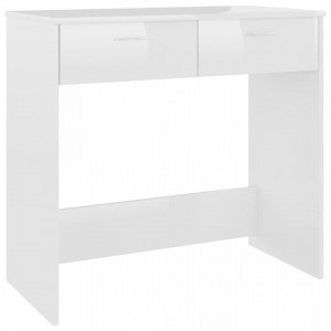 Birou, alb extralucios, 80 x 40 x 75 cm, PAL - V801361V - Img 2