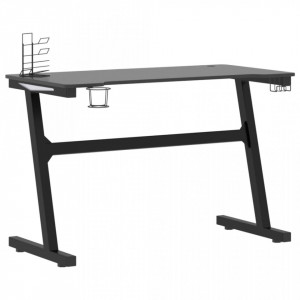 Birou de gaming cu picioare formă Z, negru, 110x60x75 cm, LED - V325420V - Img 3