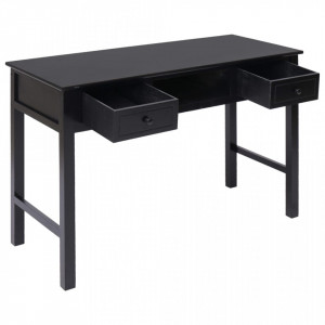Birou de scris, negru, 110 x 45 x 76 cm, lemn - V284158V - Img 3