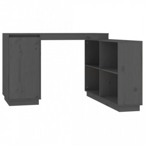 Birou, gri, 110x50x75 cm, lemn masiv de pin - V814506V