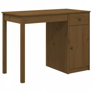 Birou, maro miere, 100x50x75 cm, lemn masiv de pin - V814632V
