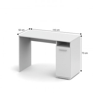 Birou, măsuţă, masă PC albă 110 cm - TP99104 - Img 2