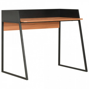 Birou, negru si maro, 90 x 60 x 88 cm - V20266V