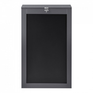 Birou pliabil cu tabla integrata pentru scris, gri inchis - P65373529 - Img 3