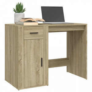 Birou, stejar sonoma, 100x49x75 cm, lemn prelucrat - V816787V - Img 4