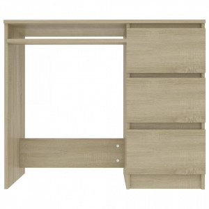 Birou, stejar Sonoma, 90 x 45 x 76 cm, PAL - V801376V - Img 4