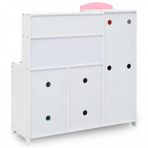Bucătărie de jucărie pentru copii, multicolor, 80x30x85 cm, MDF - V80255V - Img 4
