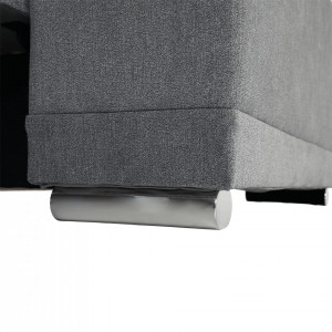 Canapea extensibilă, gri deschis, 255x105x98 cm - TP303455 - Img 9