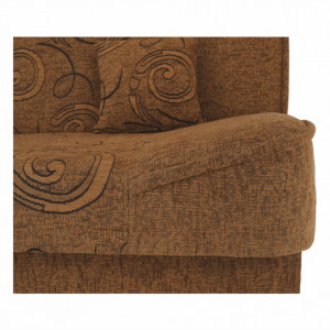 Canapea extensibilă, material textil auriu/model, 194x86x95 cm - TP150972 - Img 6