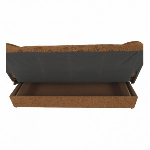 Canapea extensibilă, material textil auriu/model, 194x86x95 cm - TP150972 - Img 12