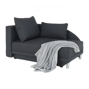 Canapea extensibilă, material textil gri-negru, stânga, 149x80x90 cm - TP238799 - Img 15