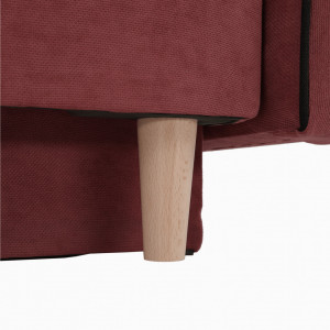 Canapea extensibilă, roz / negru, 213x100x90 cm - TP304098 - Img 15