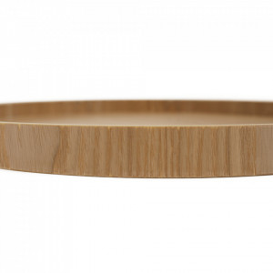 Cărucior de servire, culoarea stejar/negru, 43x40x78 cm - TP302749 - Img 11