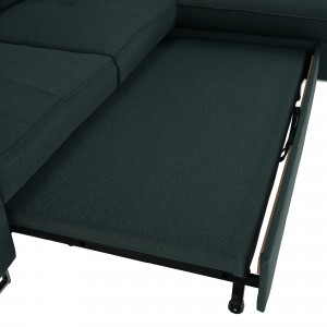 Colţar extensibil, verde, dreapta, 265x182x86 cm - TP303395 - Img 18