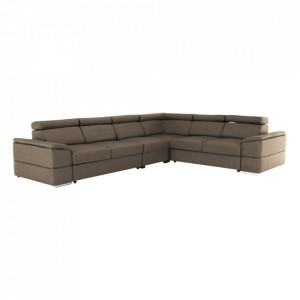 Colţar, gri-maro Taupe, 325x258x80 cm - TP305354