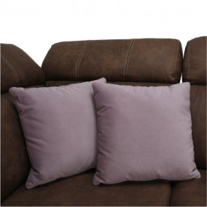 Colţar, material maro/violet deschis, stânga, 275x220x85/100 cm - TP210945 - Img 9