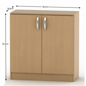 Comodă cu 2 uși, maro, 90x39x93 cm - TP3009999 - Img 3