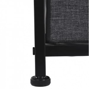 Comodă înaltă cu sertare textile, negru și gri, 45x95x30 cm - TP278291 - Img 10