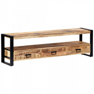 Comoda TV, 150x30x45 cm, lemn masiv de mango - V247906V