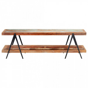 Comoda TV, 160 x 40 x 50 cm, lemn masiv reciclat - V247886V - Img 2