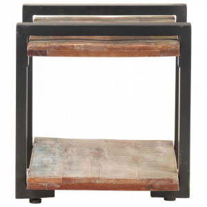 Comoda TV, 90 x 40 x 40 cm, lemn masiv reciclat - V320494V - Img 3