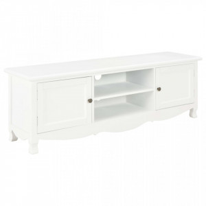 Comoda TV, alb, 120 x 30 x 40 cm, lemn - V249888V