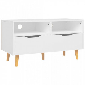 Comodă TV, alb, 90x40x48,5 cm, lemn prelucrat - V326777V