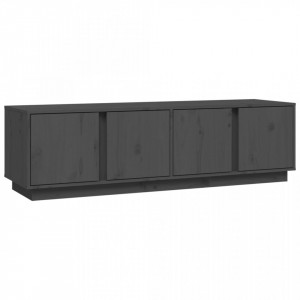Comodă TV, gri, 140x40x40 cm, lemn masiv de pin - V814461V - Img 1