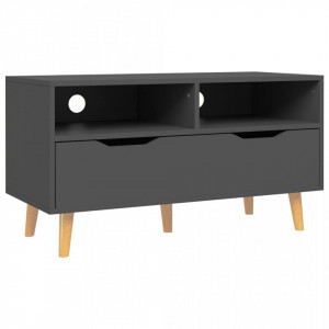 Comodă TV, gri, 90x40x48,5 cm, lemn prelucrat - V326779V