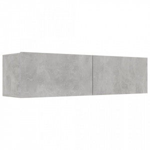 Comoda TV, gri beton, 120 x 30 x 30 cm, PAL - V801494V - Img 2