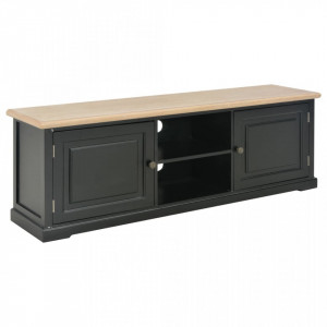 Comoda TV, negru, 120 x 30 x 40 cm, lemn - V249886V