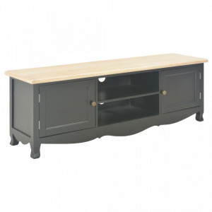 Comoda TV, negru, 120 x 30 x 40 cm, lemn - V249891V