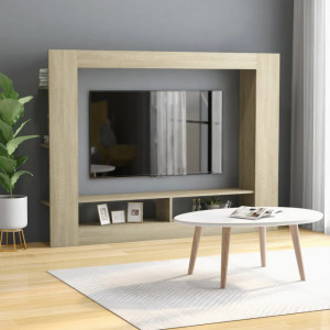Comoda TV, stejar Sonoma, 152 x 22 x 113 cm, PAL - V800741V - Img 1