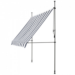 Copertina protectie solara, albastru inchis/alb, 400 x 120 x 200-300 cm - P74798035 - Img 3