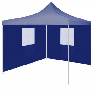 Cort de petrecere pliabil cu 2 pereți, albastru, 2 x 2 m, oțel - V48878V - Img 2