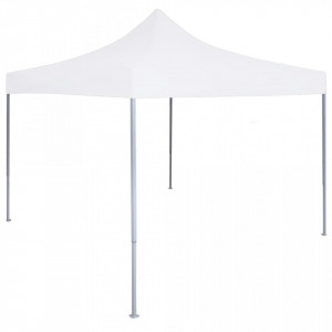 Cort de petrecere pliabil profesional, alb, 2 x 2 m, oțel - V48886V - Img 2