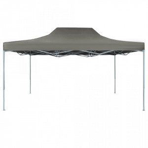 Cort de petrecere pliabil profesional, antracit, 3 x 4 m, oțel - V48895V