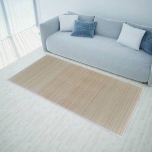 Covoare de bambus natural, 4 buc., 120x180 cm, dreptunghiulare - V278745V - Img 2