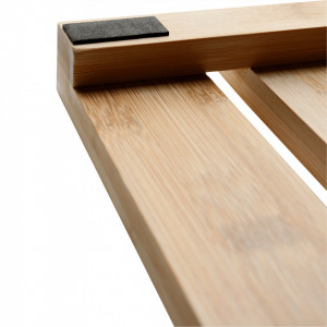 Covor antiderapant pentru baie, bambus natural lăcuit, 59x38x3 cm - TP272283 - Img 5