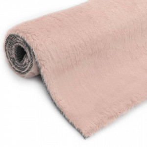 Covor, roz invechit, 160 x 230 cm, blana ecologica de iepure - V285086V - Img 3