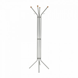 Cuier de podea, tip pom, argintiu, 49x51x178 cm - TP10017051 - Img 12